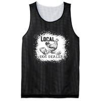 Local Egg Dealer Funny Bleached Chicken Lover Farm Farmer Mesh Reversible Basketball Jersey Tank