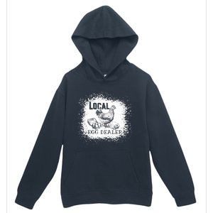 Local Egg Dealer Funny Bleached Chicken Lover Farm Farmer Urban Pullover Hoodie