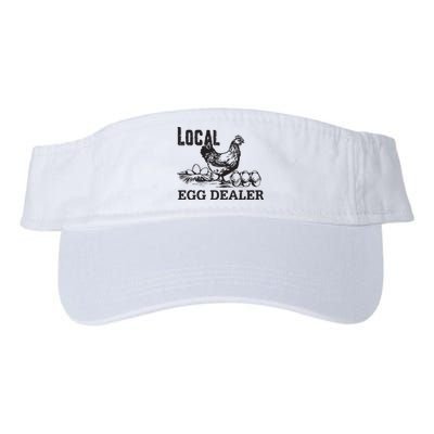 Local Egg Dealer Funny Women Farm Valucap Bio-Washed Visor