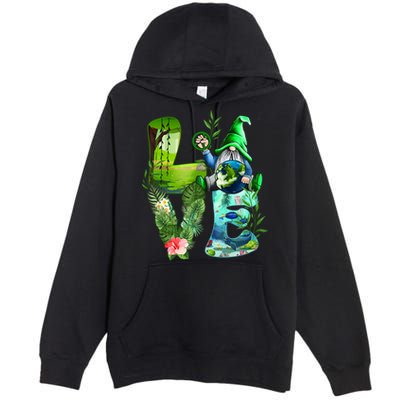 Love Earth Day Gnome Save Our Planet Environtal April 22 Gift Premium Pullover Hoodie