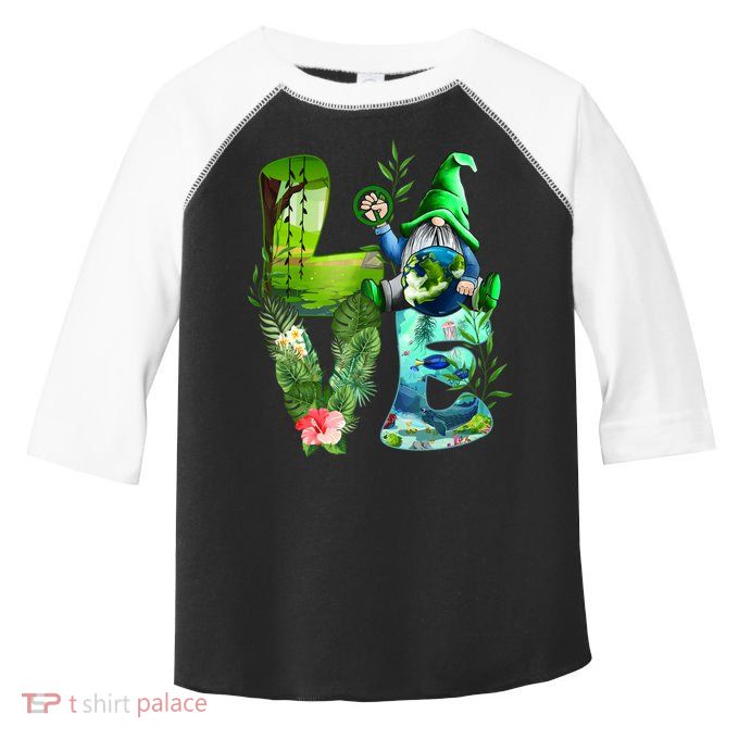 Love Earth Day Gnome Save Our Planet Environtal April 22 Gift Toddler Fine Jersey T-Shirt