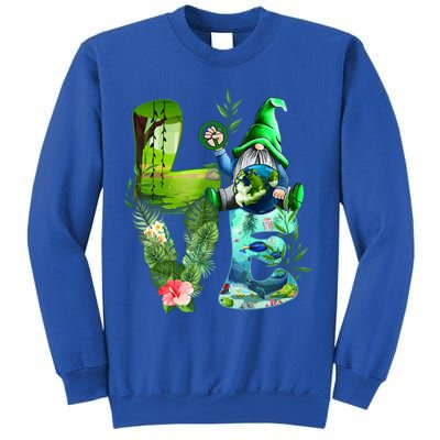 Love Earth Day Gnome Save Our Planet Environtal April 22 Gift Sweatshirt