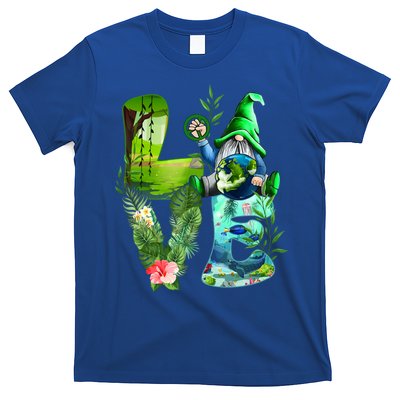 Love Earth Day Gnome Save Our Planet Environtal April 22 Gift T-Shirt