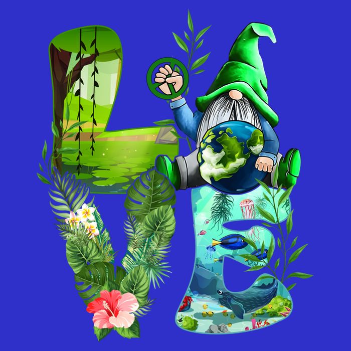 Love Earth Day Gnome Save Our Planet Environtal April 22 Gift 16 in Basic Backpack