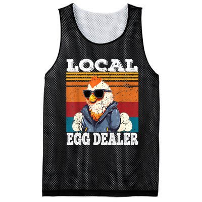 Local Egg Dealer Funny Egg Peddler Chicken Egg Farmer Mesh Reversible Basketball Jersey Tank