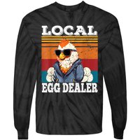 Local Egg Dealer Funny Egg Peddler Chicken Egg Farmer Tie-Dye Long Sleeve Shirt