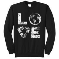 Love Earth Day 90s Vintage Recycling Sweatshirt