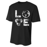 Love Earth Day 90s Vintage Recycling Performance Sprint T-Shirt