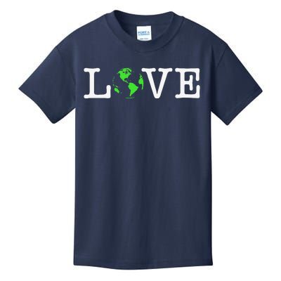 Love Earth Day 90s Planet Vintage Recycling Or Teacher Gift Kids T-Shirt