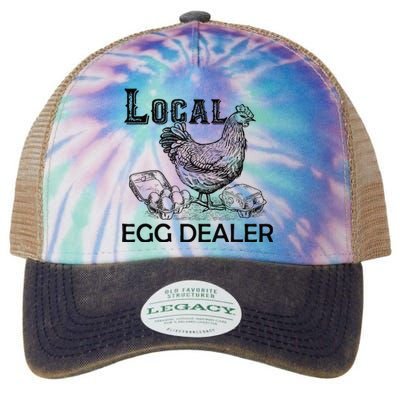 Local Egg Dealers Chicken Funny Local Egg Dealers Chicken Legacy Tie Dye Trucker Hat