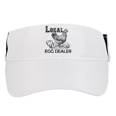 Local Egg Dealers Chicken Funny Local Egg Dealers Chicken Adult Drive Performance Visor