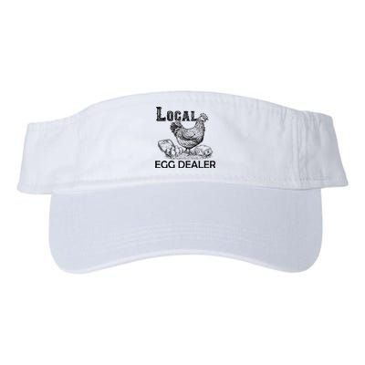 Local Egg Dealers Chicken Funny Local Egg Dealers Chicken Valucap Bio-Washed Visor