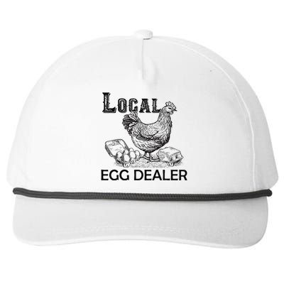 Local Egg Dealers Chicken Funny Local Egg Dealers Chicken Snapback Five-Panel Rope Hat