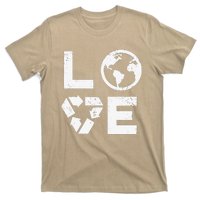 Love Earth Day 90s Vintage Recycling Or Teacher T-Shirt