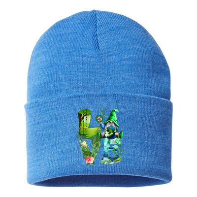 Love Earth Day Gnome Save Our Planet Environtal April 22 Gift Sustainable Knit Beanie