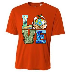 Love Earth Day Save Planet Protect Nature Great Gift Cooling Performance Crew T-Shirt