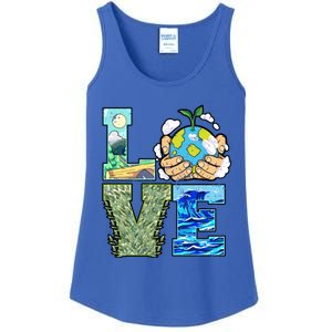 Love Earth Day Save Planet Protect Nature Great Gift Ladies Essential Tank