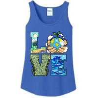 Love Earth Day Save Planet Protect Nature Great Gift Ladies Essential Tank