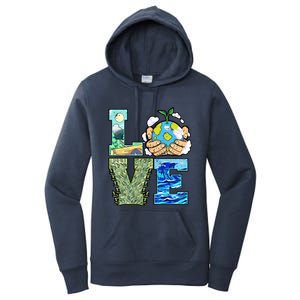 Love Earth Day Save Planet Protect Nature Great Gift Women's Pullover Hoodie