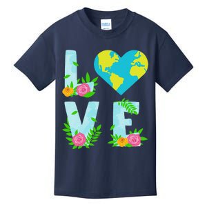 Love Earth Day Climate Change Awareness Kids T-Shirt