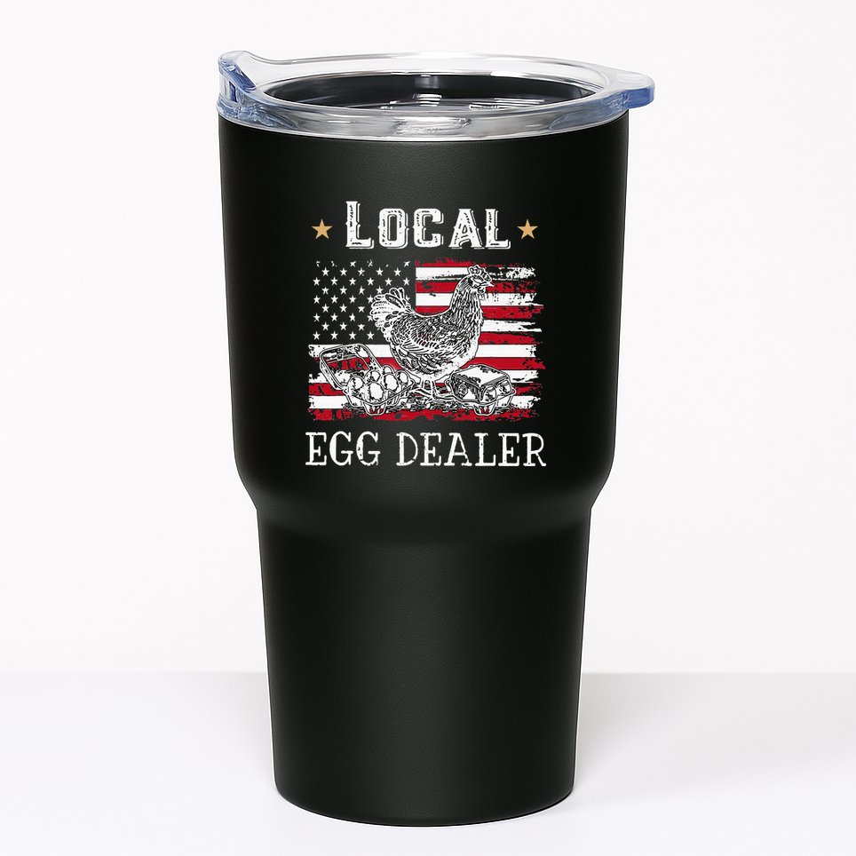Local Egg Dealer Funny American Flag Tumbler