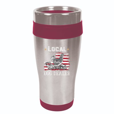 Local Egg Dealer Funny American Flag 16oz Travel Tumbler