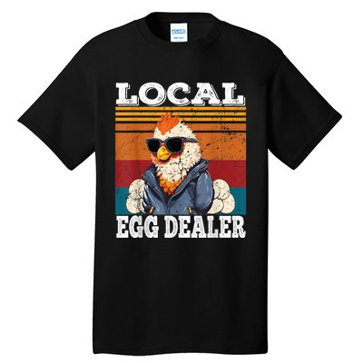 Local Egg Dealer Funny Egg Peddler Chicken Egg Farmer Tall T-Shirt