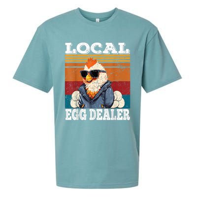 Local Egg Dealer Funny Egg Peddler Chicken Egg Farmer Sueded Cloud Jersey T-Shirt