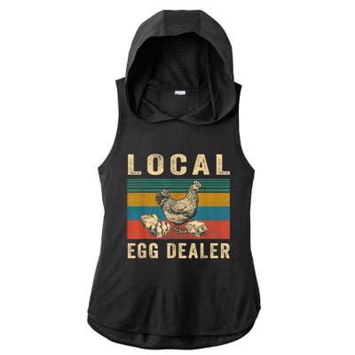 Local Egg Dealers Chicken Funny Local Egg Dealers Chicken Ladies PosiCharge Tri-Blend Wicking Draft Hoodie Tank