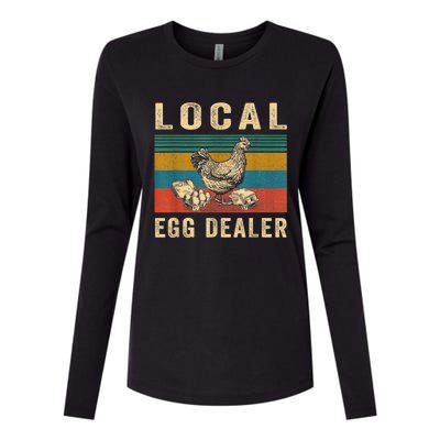 Local Egg Dealers Chicken Funny Local Egg Dealers Chicken Womens Cotton Relaxed Long Sleeve T-Shirt