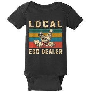 Local Egg Dealers Chicken Funny Local Egg Dealers Chicken Baby Bodysuit