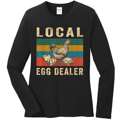 Local Egg Dealers Chicken Funny Local Egg Dealers Chicken Ladies Long Sleeve Shirt