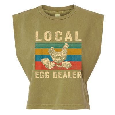 Local Egg Dealers Chicken Funny Local Egg Dealers Chicken Garment-Dyed Women's Muscle Tee