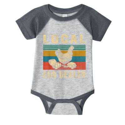 Local Egg Dealers Chicken Funny Local Egg Dealers Chicken Infant Baby Jersey Bodysuit