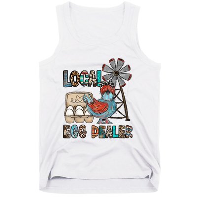 Local Egg Dealer Chicken Funny Farm Animal Chicken Farmer Tank Top