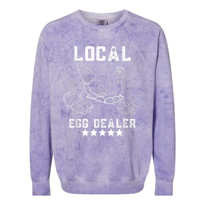 Local Egg Dealers Chicken Funny Local Egg Dealers Chicken Colorblast Crewneck Sweatshirt