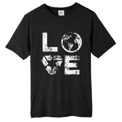 Love Earth Day 90s Vintage Recycling Tall Fusion ChromaSoft Performance T-Shirt