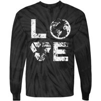 Love Earth Day 90s Vintage Recycling Tie-Dye Long Sleeve Shirt