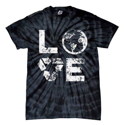 Love Earth Day 90s Vintage Recycling Tie-Dye T-Shirt