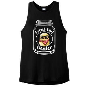 Local Egg Dealer for Chicken Farms and Farmers Funny Chicken Ladies PosiCharge Tri-Blend Wicking Tank