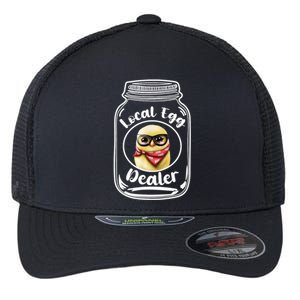 Local Egg Dealer for Chicken Farms and Farmers Funny Chicken Flexfit Unipanel Trucker Cap