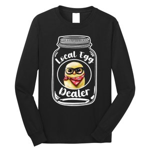 Local Egg Dealer for Chicken Farms and Farmers Funny Chicken Long Sleeve Shirt