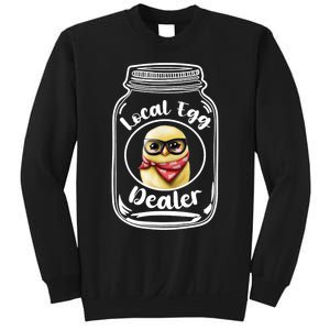 Local Egg Dealer for Chicken Farms and Farmers Funny Chicken Sweatshirt