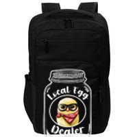 Local Egg Dealer for Chicken Farms and Farmers Funny Chicken Impact Tech Backpack