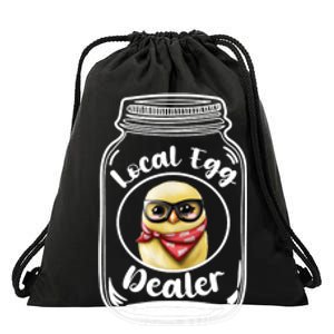 Local Egg Dealer for Chicken Farms and Farmers Funny Chicken Drawstring Bag