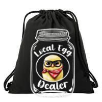 Local Egg Dealer for Chicken Farms and Farmers Funny Chicken Drawstring Bag