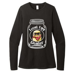 Local Egg Dealer for Chicken Farms and Farmers Funny Chicken Womens CVC Long Sleeve Shirt