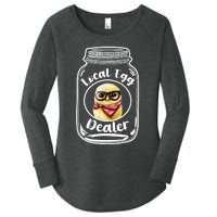 Local Egg Dealer for Chicken Farms and Farmers Funny Chicken Women's Perfect Tri Tunic Long Sleeve Shirt