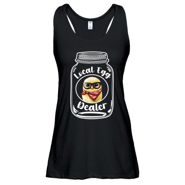 Local Egg Dealer for Chicken Farms and Farmers Funny Chicken Ladies Essential Flowy Tank