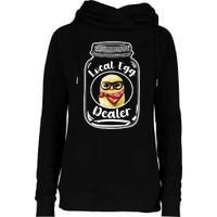 Local Egg Dealer for Chicken Farms and Farmers Funny Chicken Womens Funnel Neck Pullover Hood